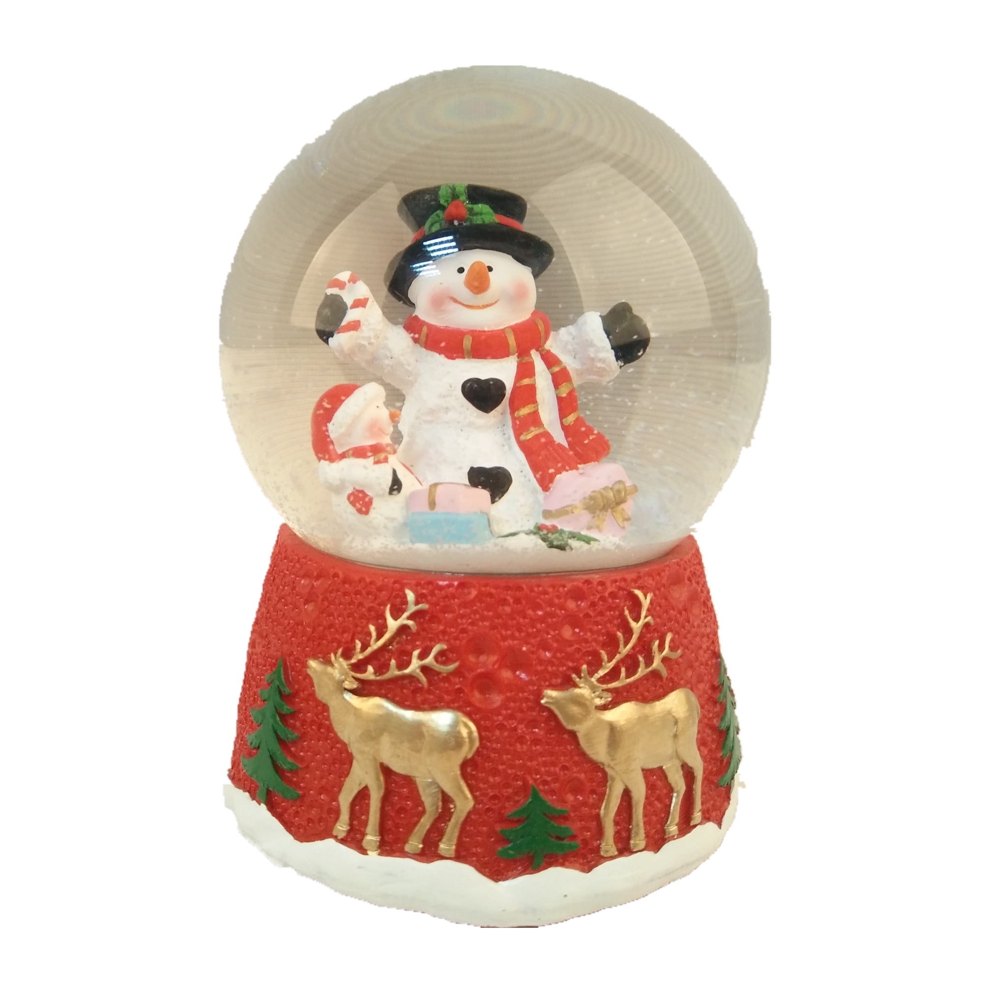 Elegantoss Poly Resin 100MM Christmas Water Globe With Music Playing