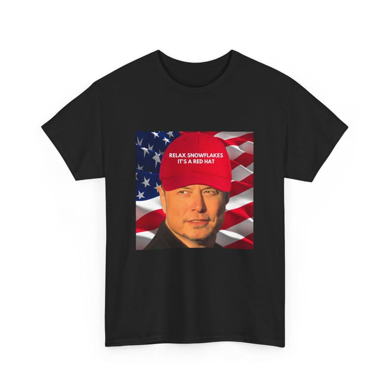 Elon Musk Red Hat Supports To Save Democracy Dark MAGA Rally Shirt