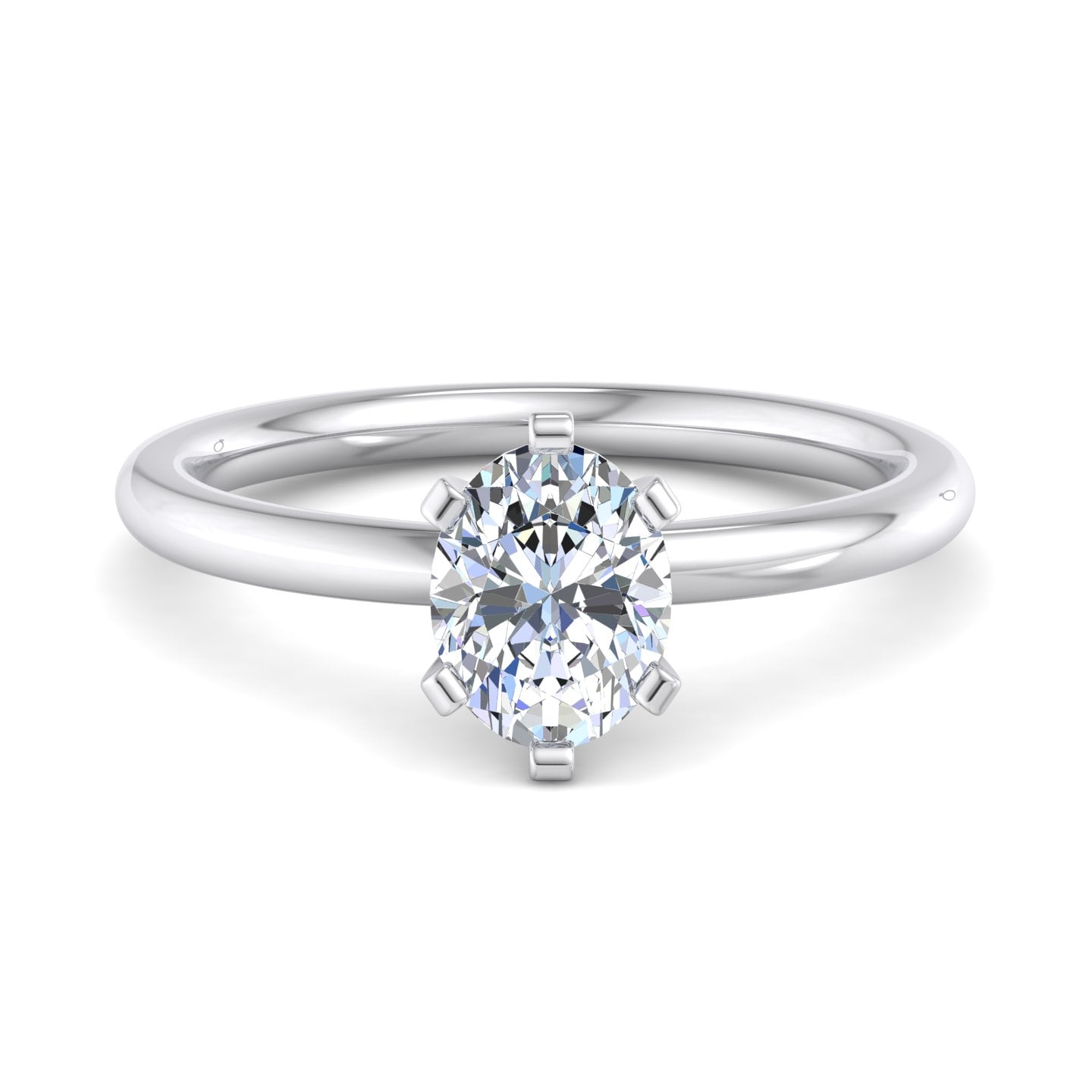 Eterna Jewel Ct Oval Cut Lab Created Diamond Engagement Ring K