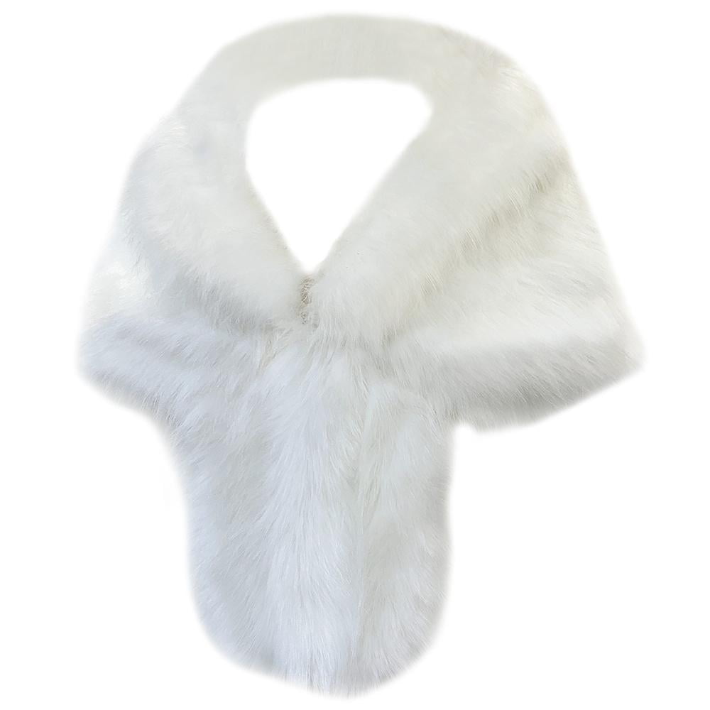 FACTORY PRICE Women Faux Fur Wraps Shawls Wedding Winter Fur Stoles