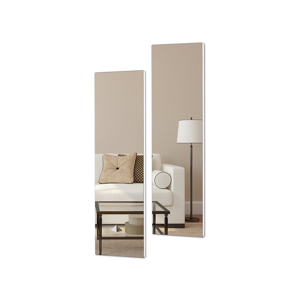 Facilehome Frameless Wall Mount Mirror 33 01 X 9 57 Door Mirror