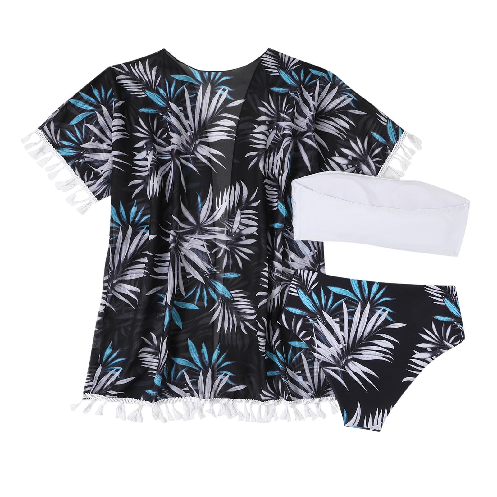 Fanggo High Thigh Cut One Piece Swimsuits For Women Metallic Bikini Set