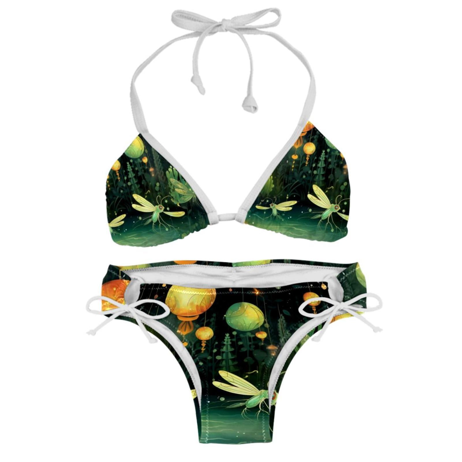 Fireflies Detachable Sponge Adjustable Strap Bikini Set Two Pack