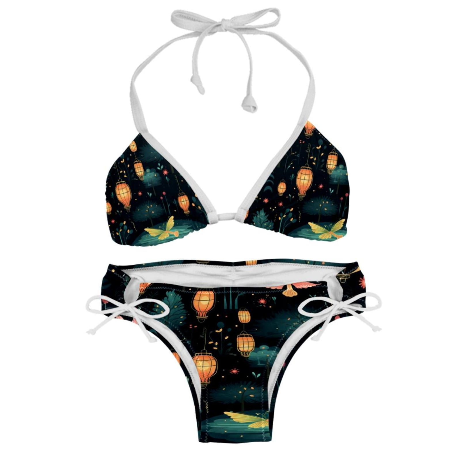 Fireflies Detachable Sponge Adjustable Strap Bikini Set Two Pack