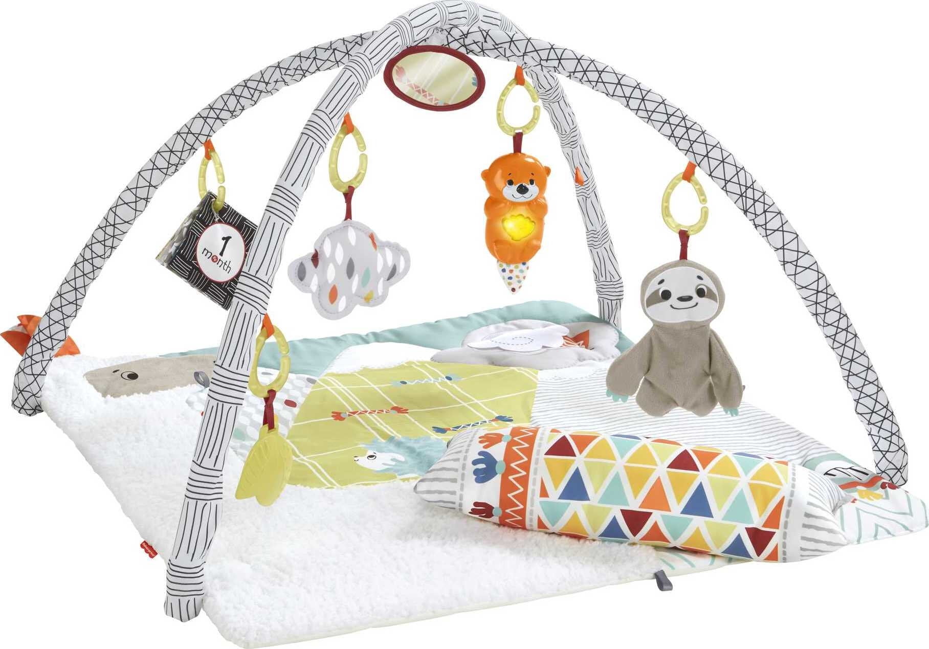 Fisher Price Perfect Sense Deluxe Gym Baby Playmat With Tummy Wedge 6