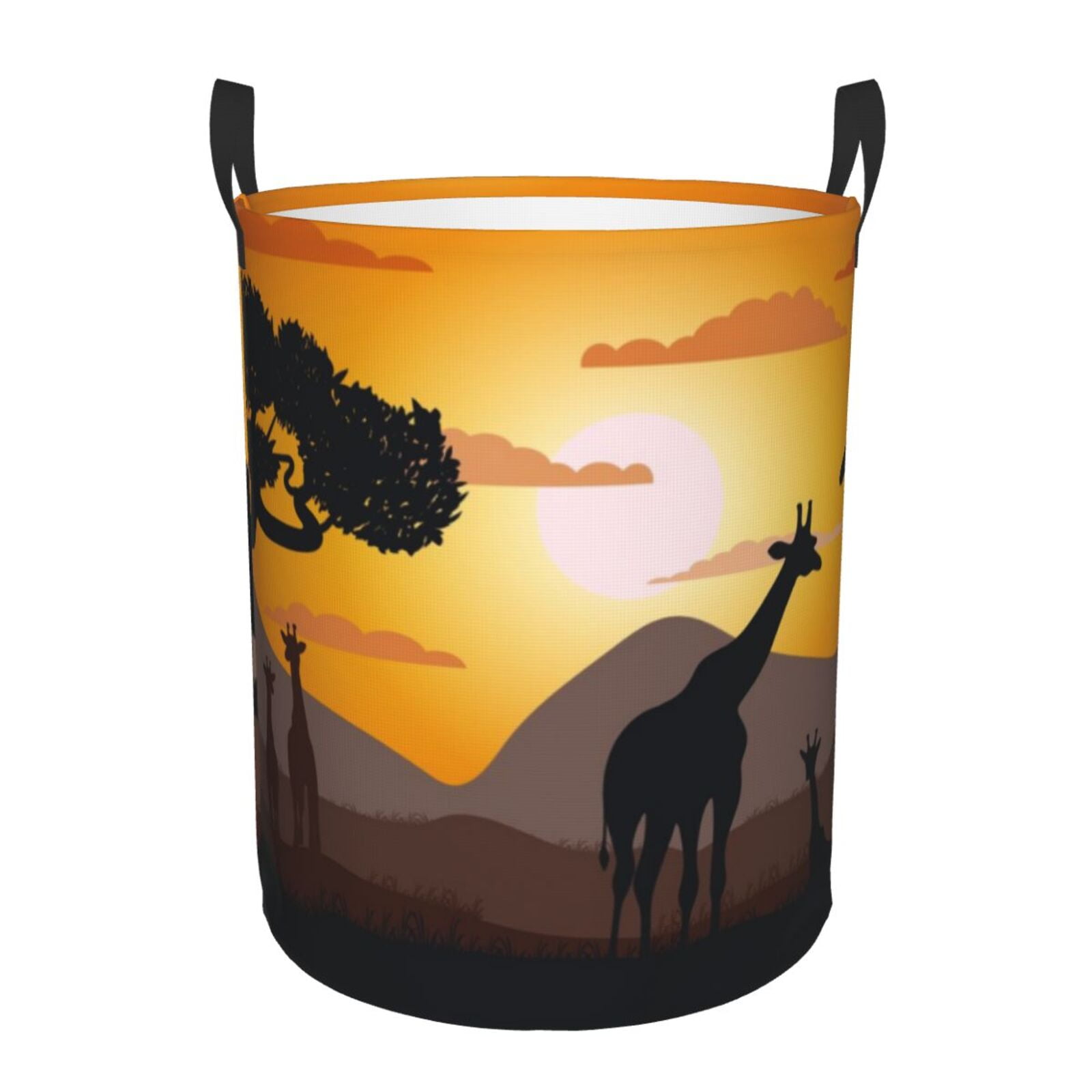 Fotbe Giraffes Of The African Savannah Pattern Laundry Basket With