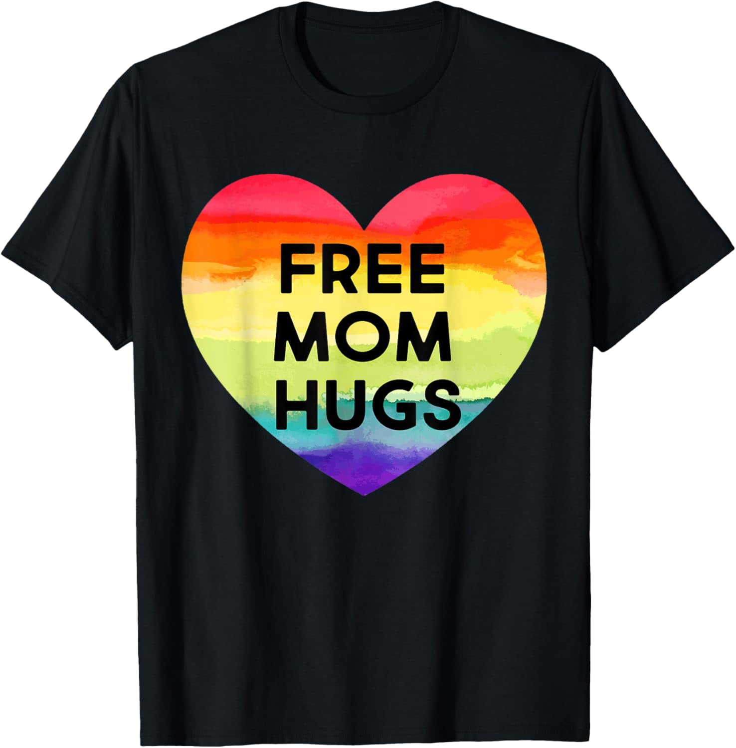 Free Mom Hugs Lgbt Flag Gay Lesbian Pride Parades Rainbow T Shirt Walmart