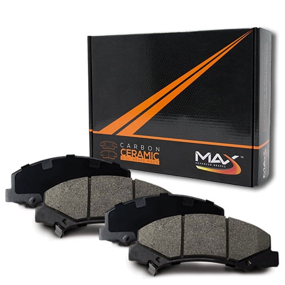 Front Max Brakes Carbon Ceramic Pads Kt Walmart