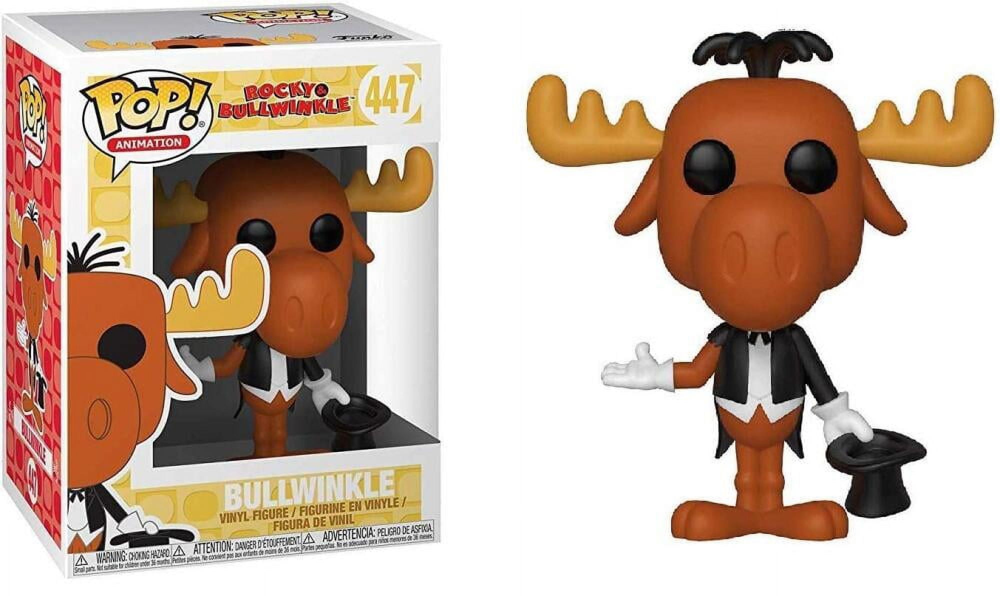 Funko Pop 447 Animation Rocky Bullwinkle Bullwinkle Vinyl Figure