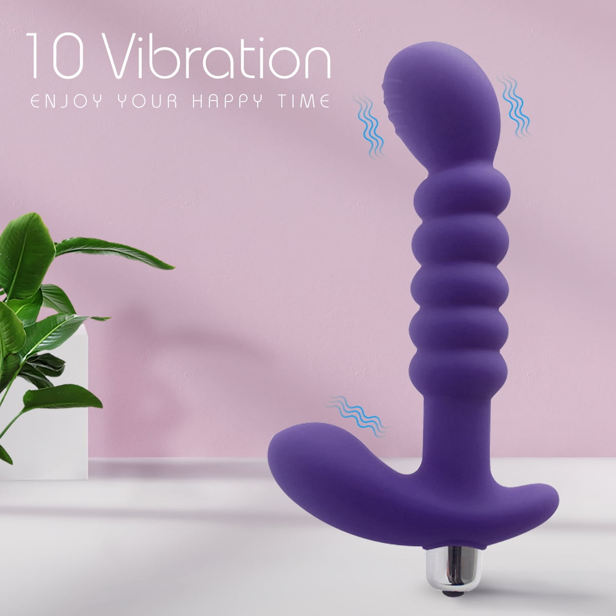 G Spot Anal Plug Purple Sex Toys For Ccouples Frequency Vibration