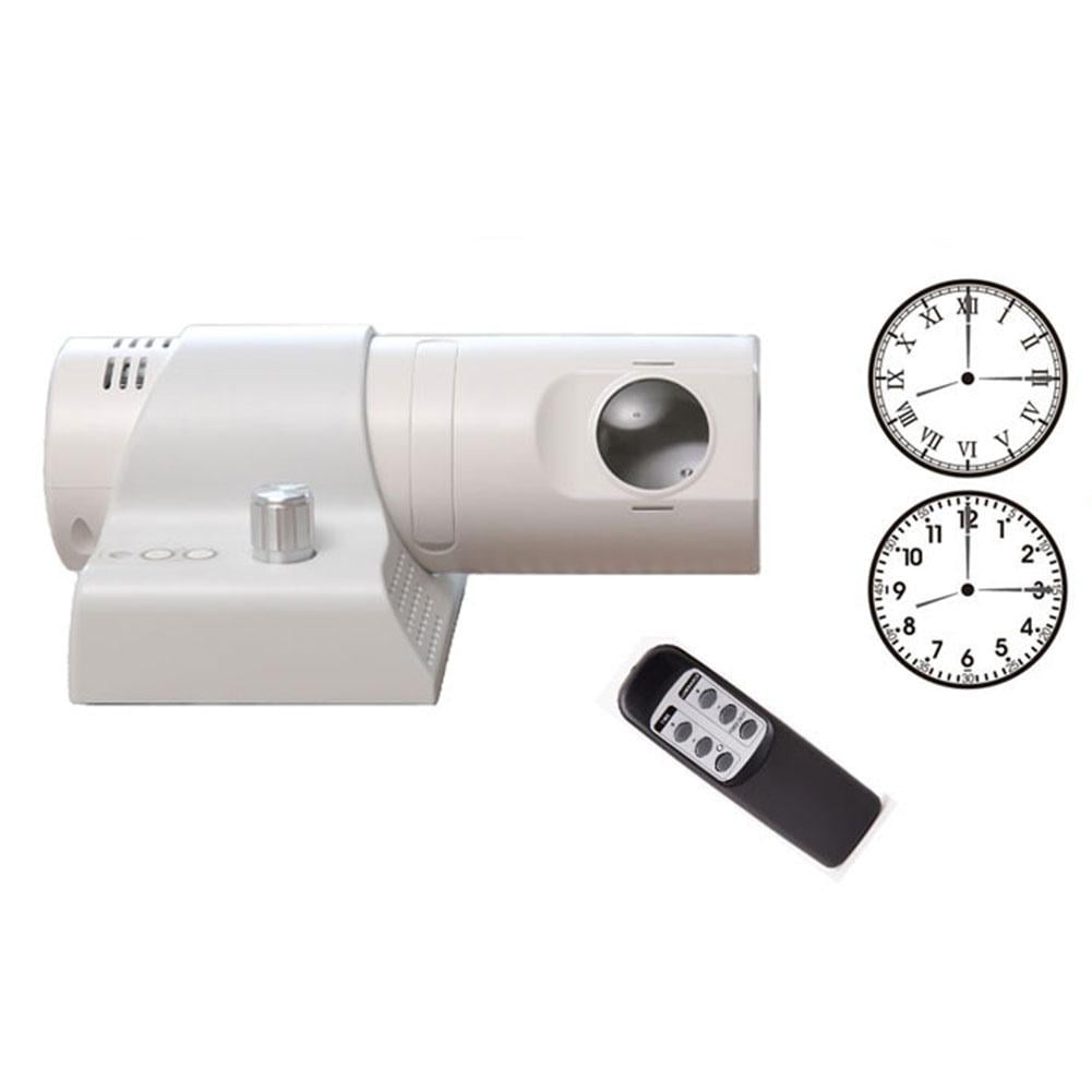 GHYJPAJK White Remote Control Usled Projection Clock 180 Degree