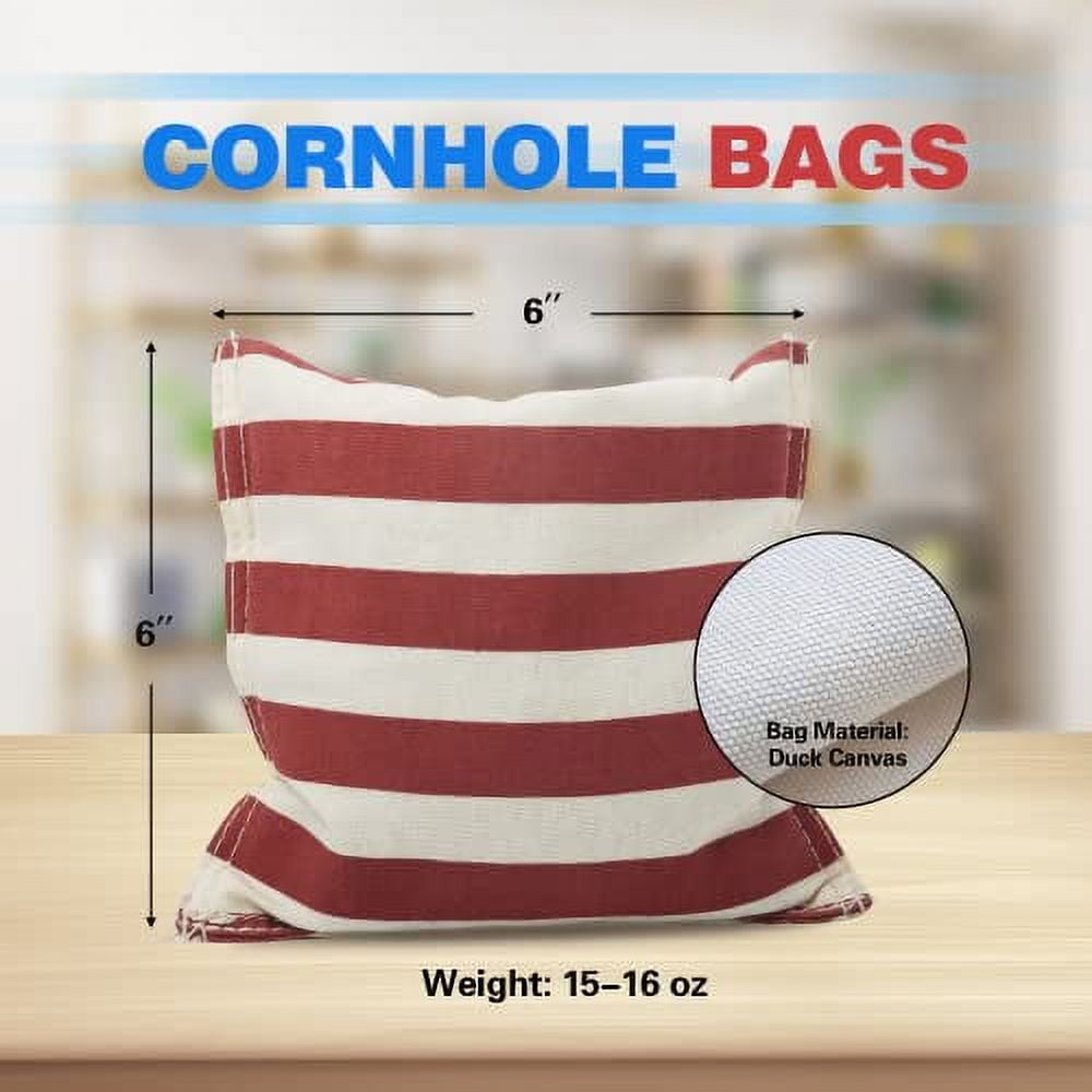 GSE Set Of 8 Premium Weather Resistant Cornhole Bean Bags Regulation