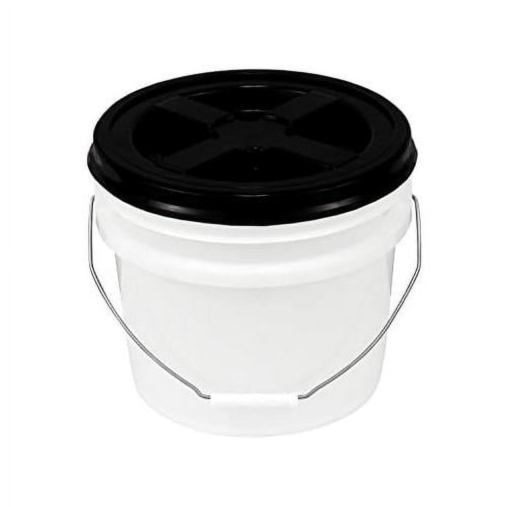 Gallon Natural Bucket With Gamma Seal Lid Black Walmart