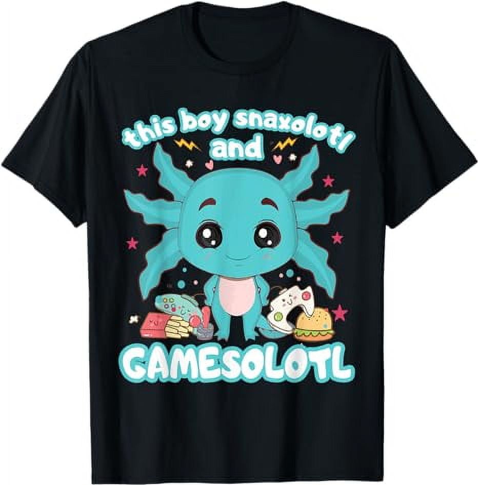 Gamesolotl Gamer Axolotl Gamer Boy Snaxolotl Gamesolotl T Shirt