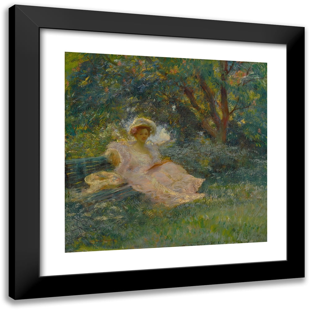 Gaston La Touche X Black Modern Framed Museum Art Print Titled