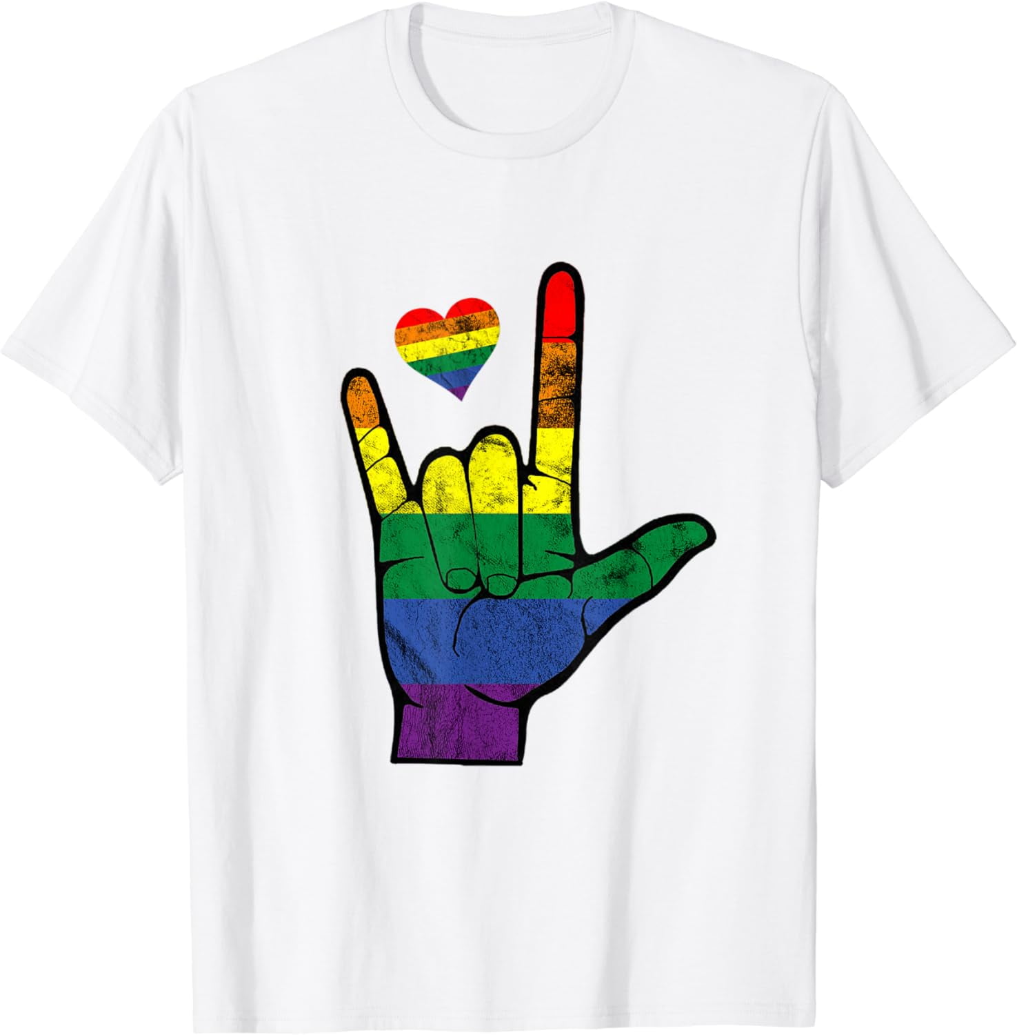 Gay Pride ASL Sign Languages LGBT Deaf Awareness Month T Shirt Walmart