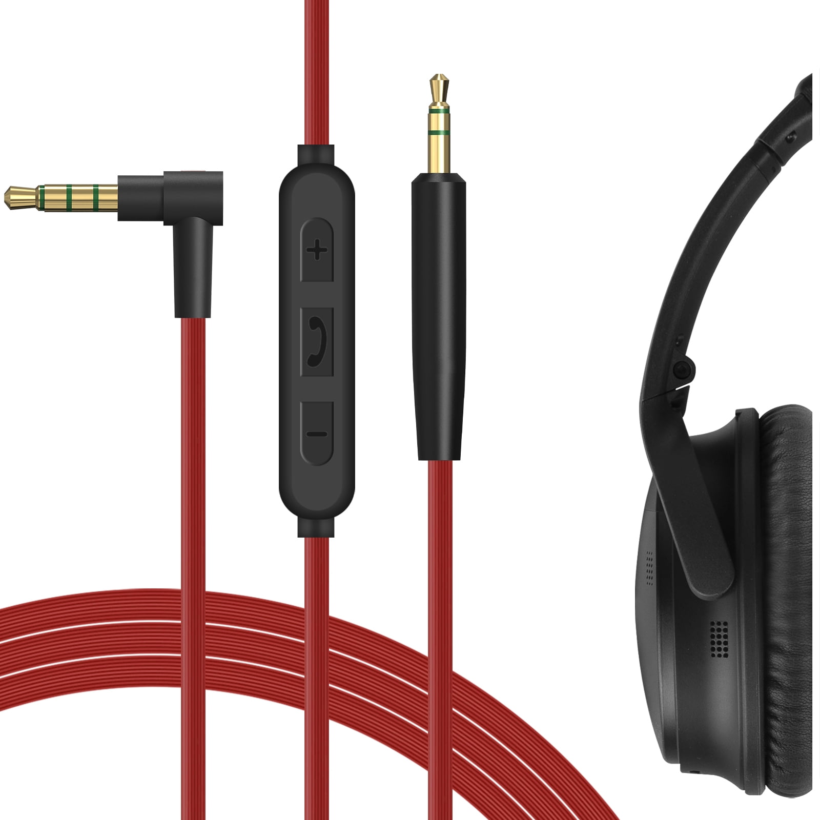 Geekria Audio Cable With Mic Compatible With Boses QC Ultra QC SE