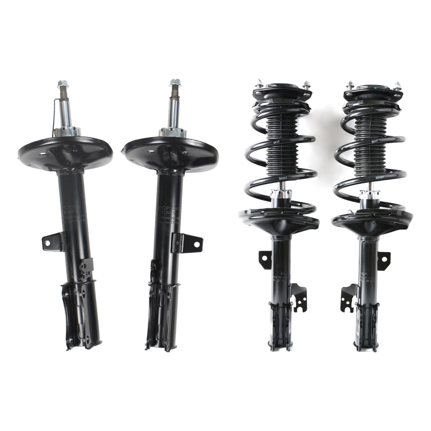 Geelife Set Of 4 Complete Shock Sturts Spring Assembly For 2001 2003