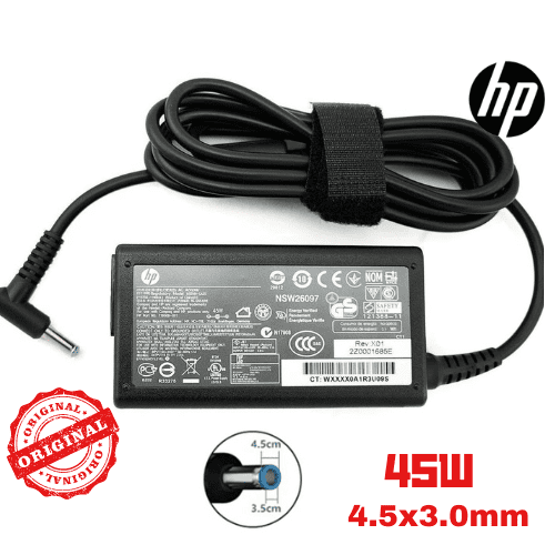 Genuine HP Laptop Adapter Power Charger 19 5v 45w Blue Tip 4 5x3 0mm