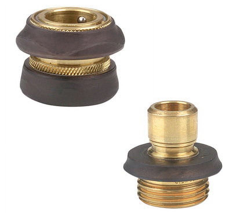 Gilmour Qc Male And Female Quick Connector Set Brass Each Walmart