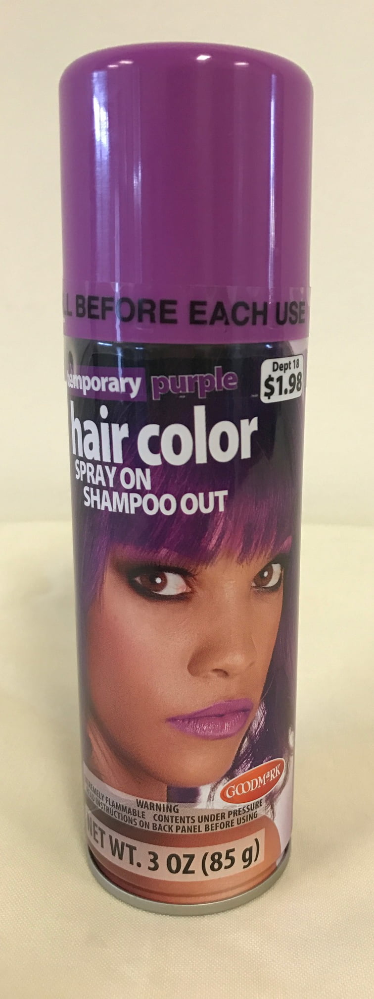 Goodmark Halloween Temporary Hair Color Spray Purple Walmart