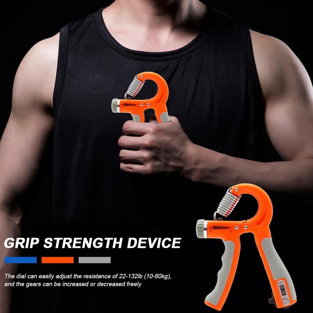 Gstewii Adjustable R Shape Hand Gripper Fitness Countable Hand Strength