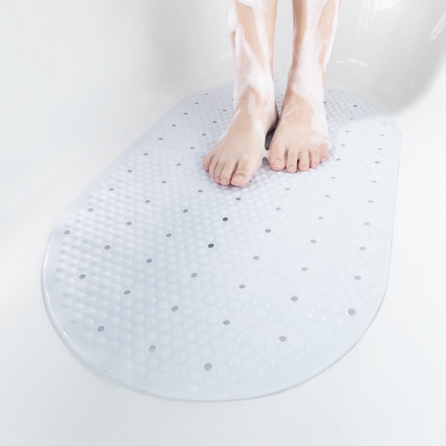 Hitslam Oval Bathtub Mat Non Slip X Inch Bubble Bath Tub Mat For