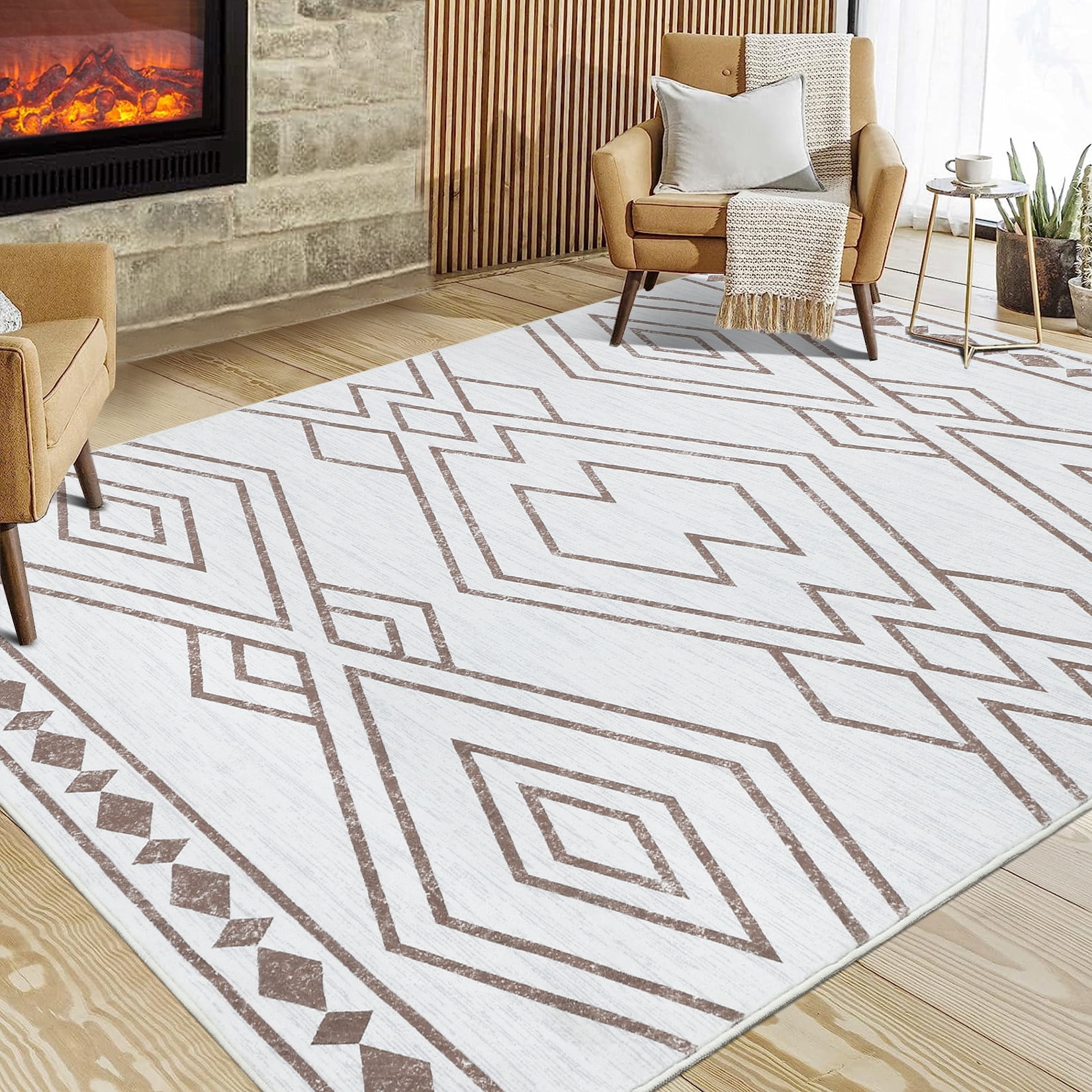 HOMERRY 9 X 12 Area Rug For Living Room Washable Bedroom Modern