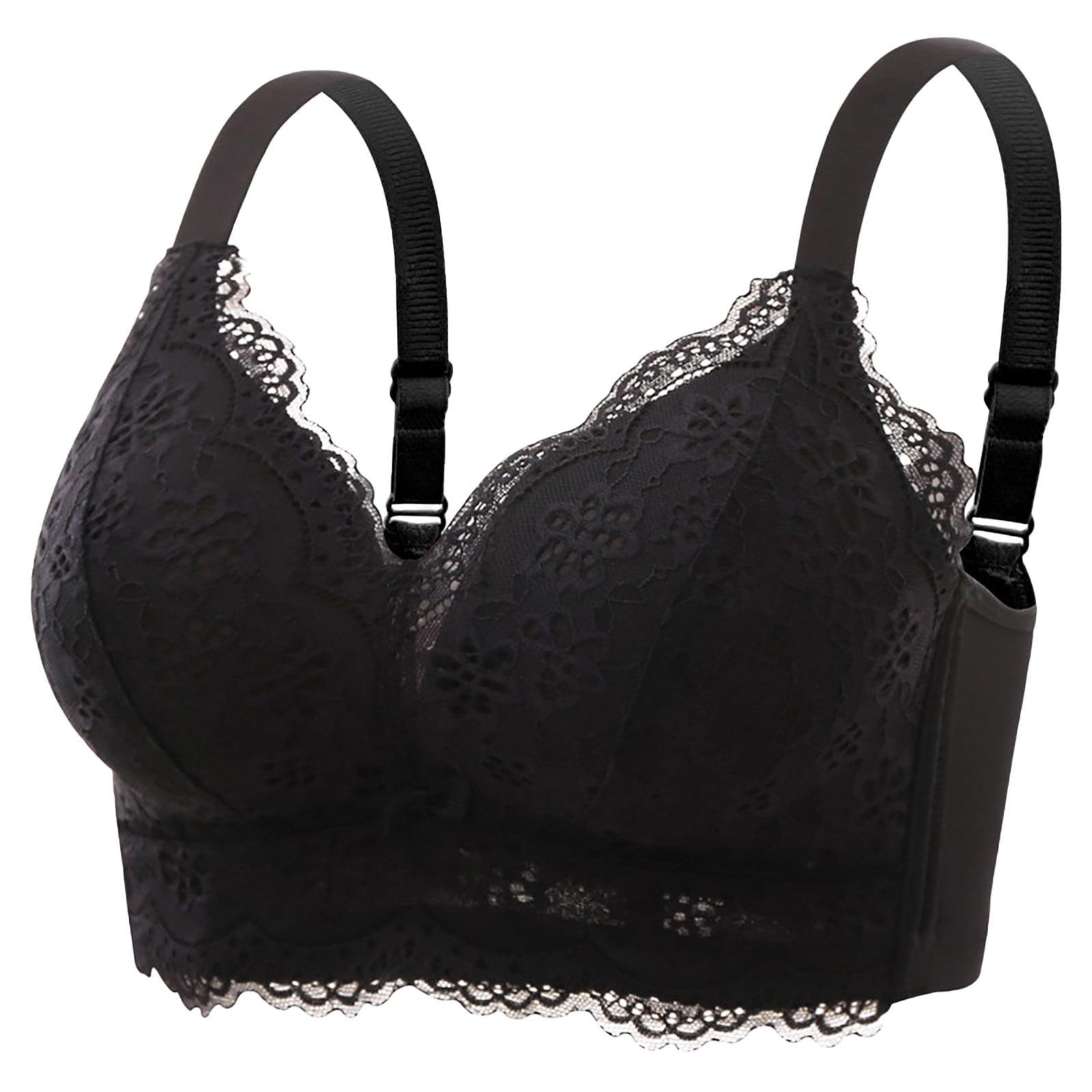 Honveio Wireless Bras For Women Support Womens Solid Lace Lingerie Bras