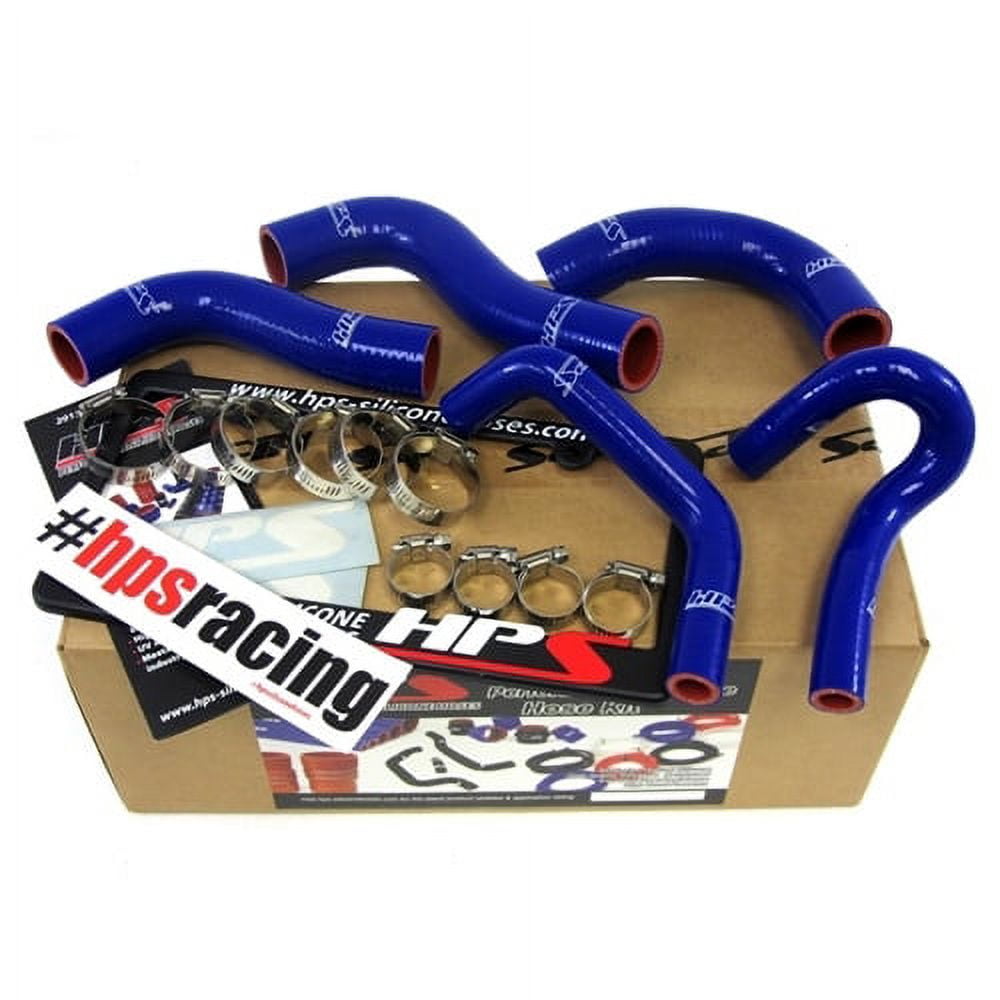 HPS Reinforced Blue Silicone Radiator Heater Hose Kit Coolant For