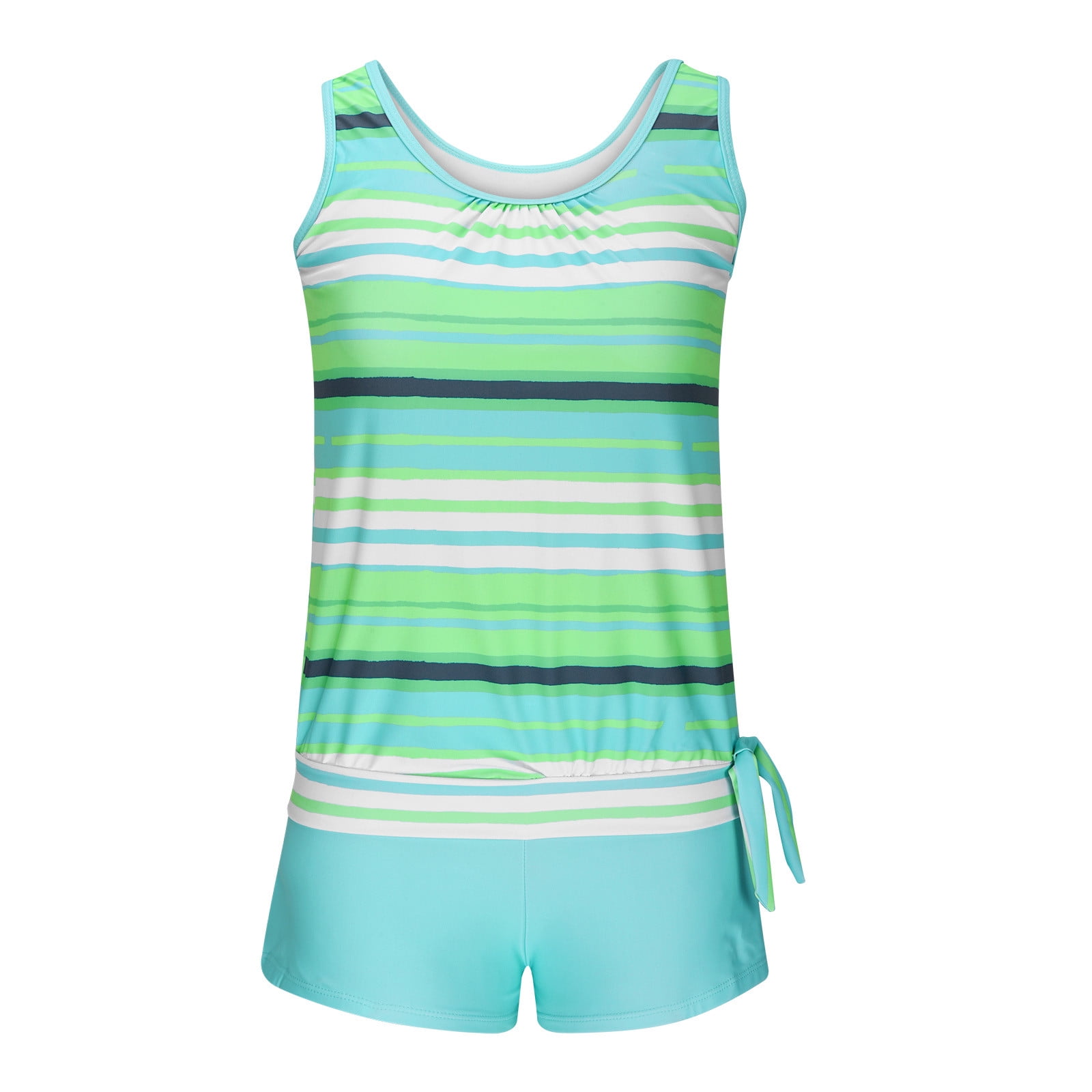 HWRETIE Women Bikini Print Strappy Back Set Two PC Swimsuits Plus Size