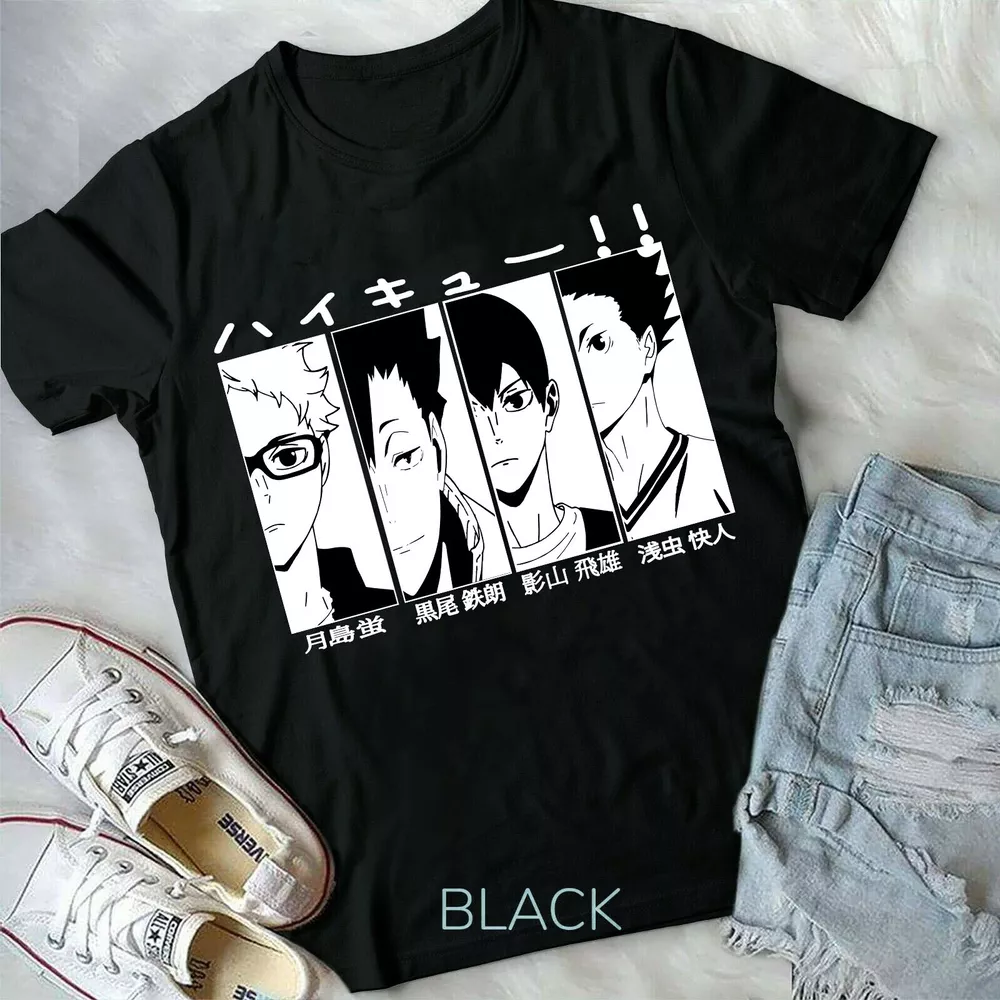 Haikyuu Hinata Kageyama Nekoma Haikyuu New Unisex Shirt Anime Gifts Hot Trending Shirt