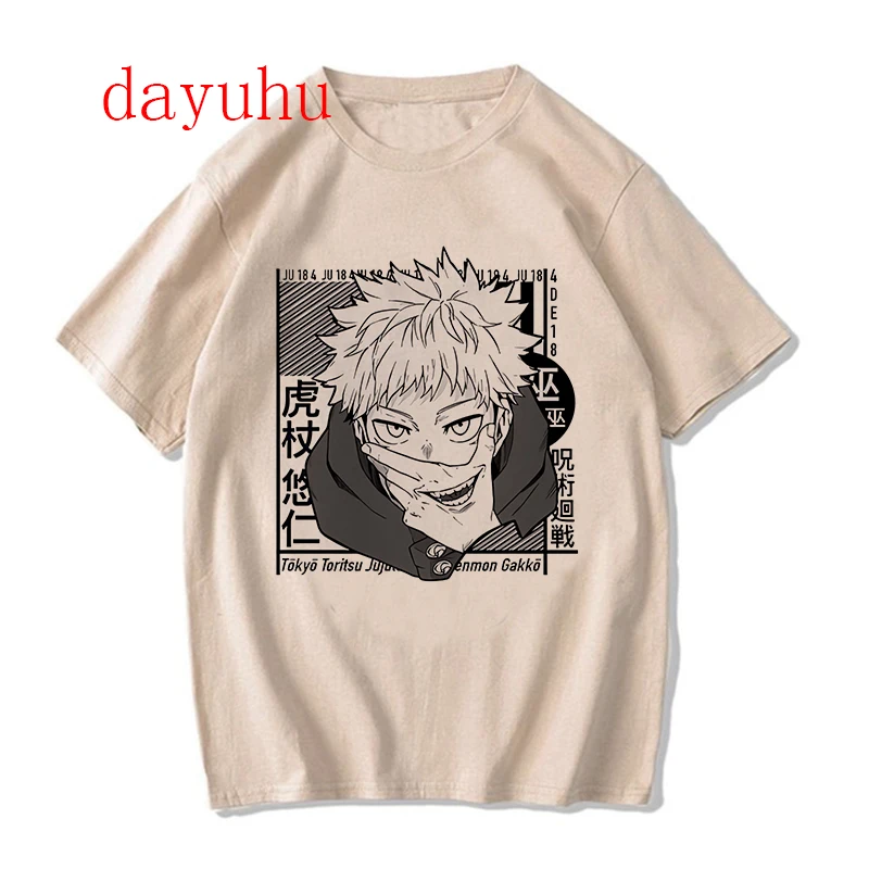 Harajuku Tshirt Manga Japanese Anime Jujutsu Kaisen T Shirt Gojo Satoru