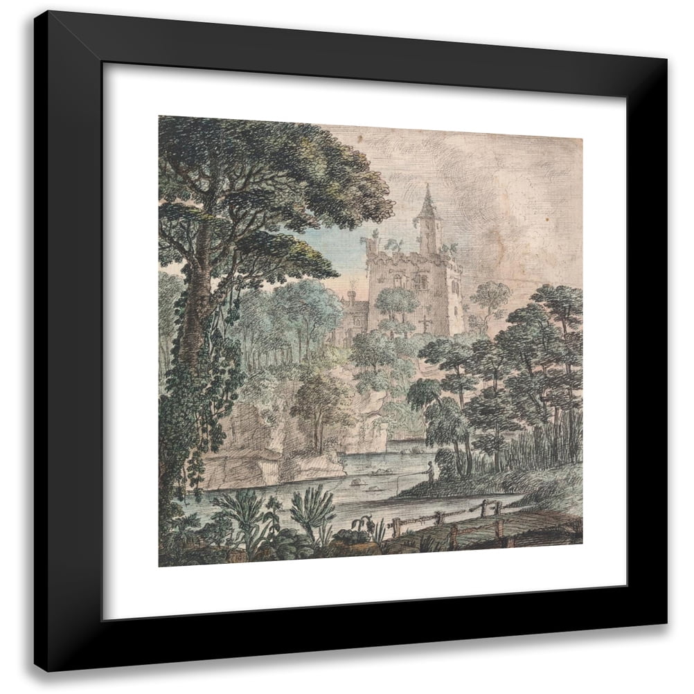 Henry Swinburne X Black Modern Framed Museum Art Print Titled