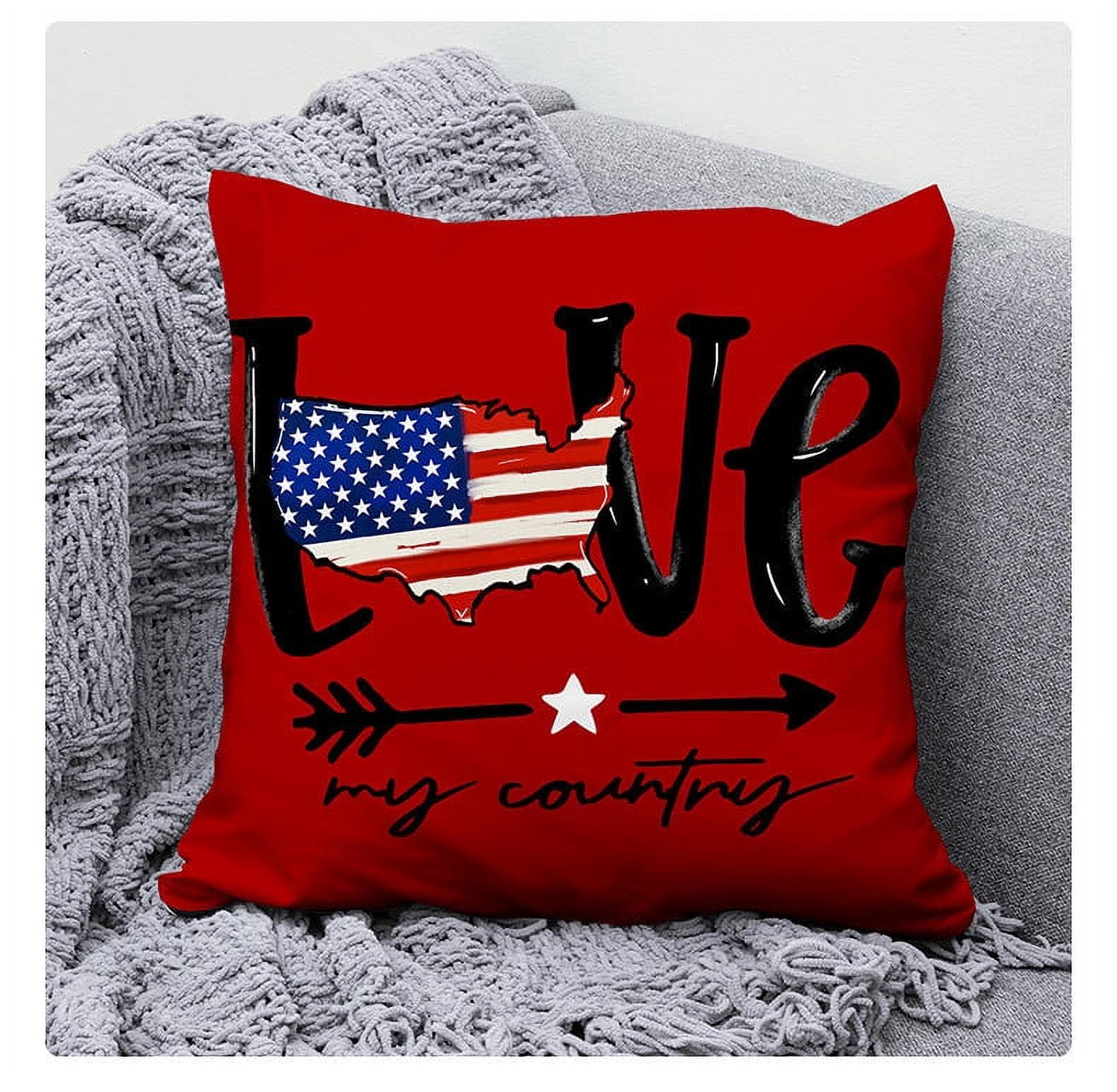 Herrnalise Th Of July Pillow Covers X American Flag Patriotic