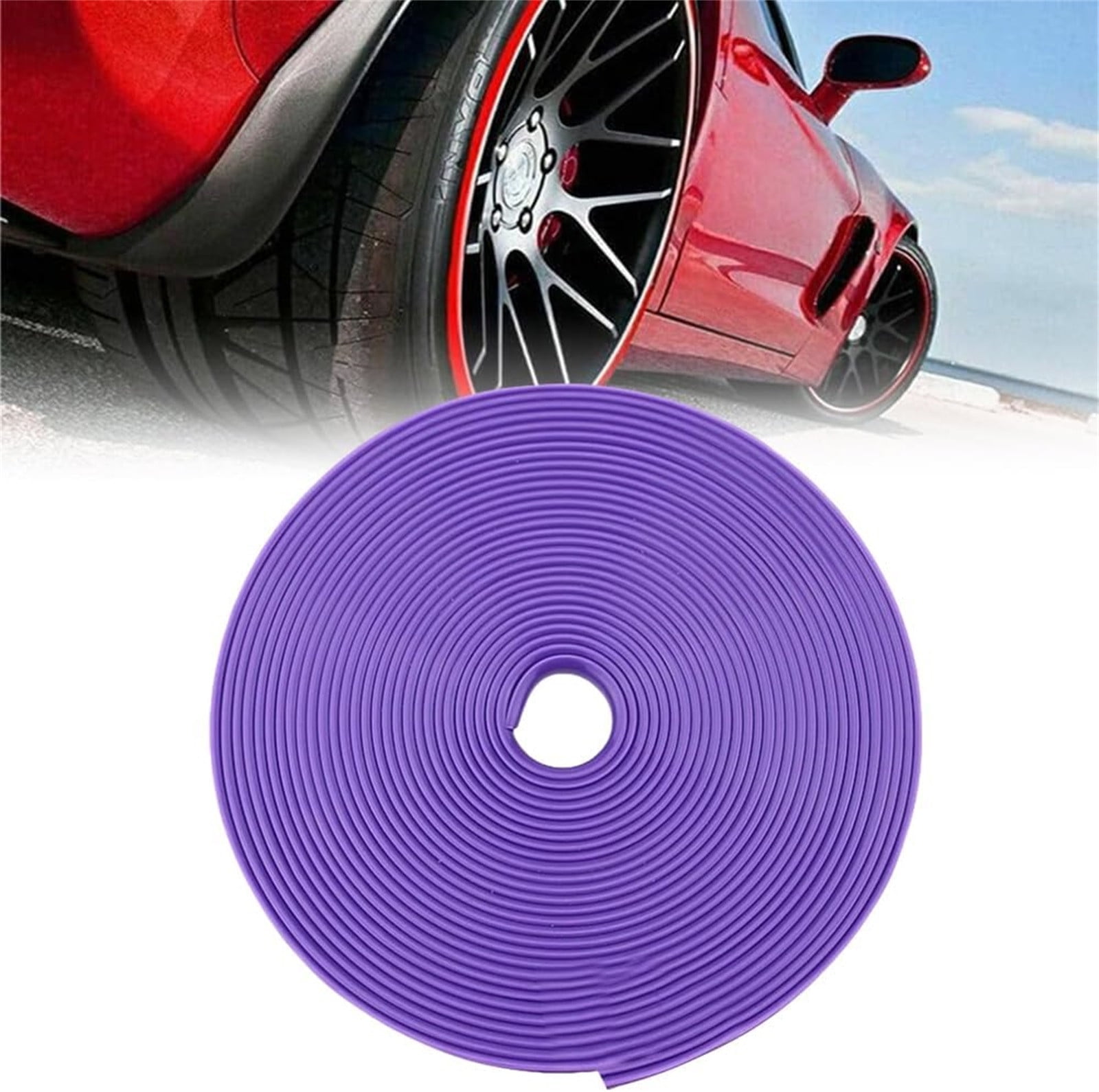 Herunwer Car Wheel Trim Strip Meters Length Wheel Hub Trim Strip Car