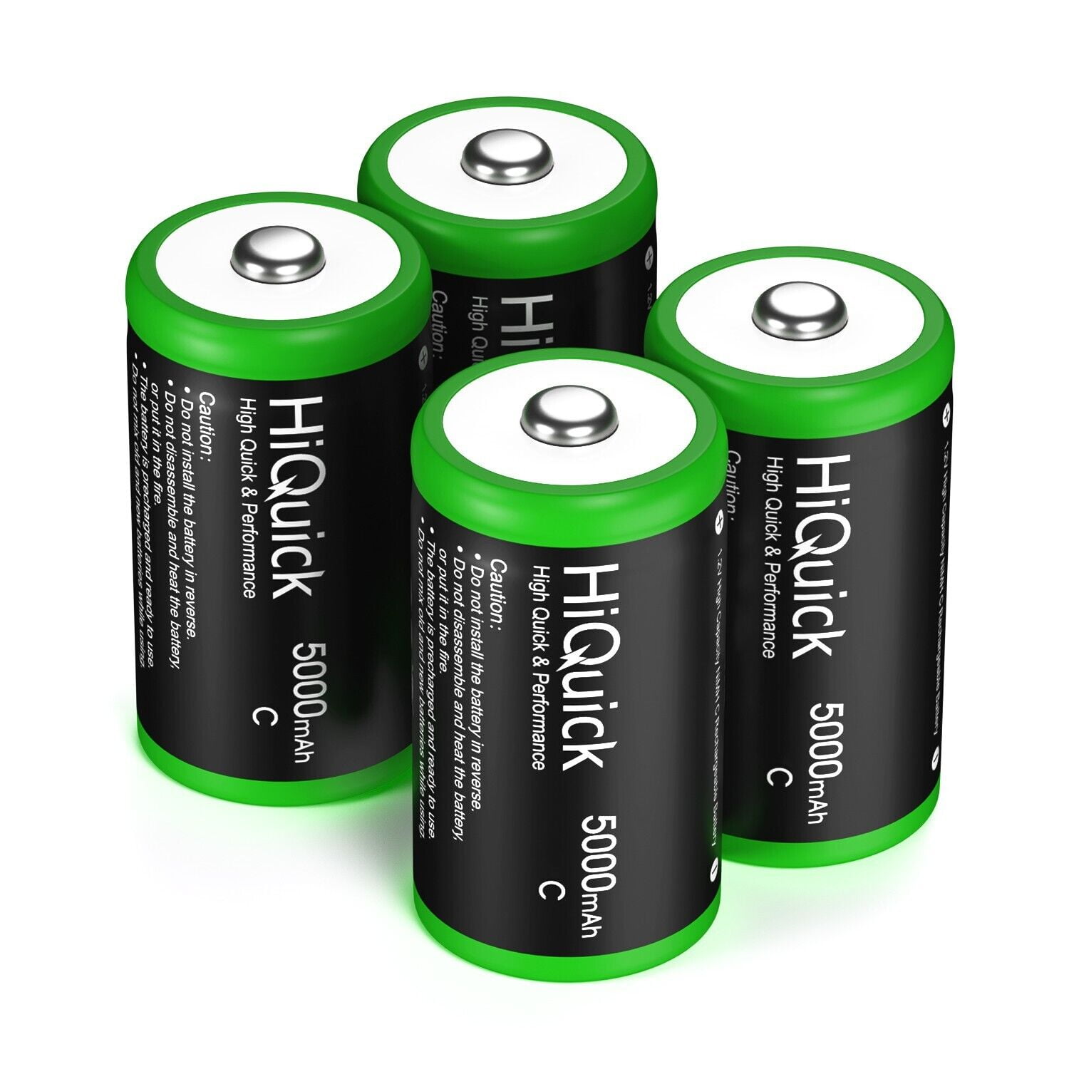 HiQuick 1 2V NiMH C Size Rechargeable Batteries 5000mAh High Capacity