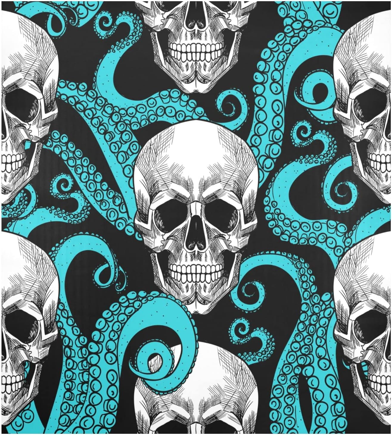 Hidove Octopus Tentacle Skull Dishwasher Magnet Cover Front Dishwasher