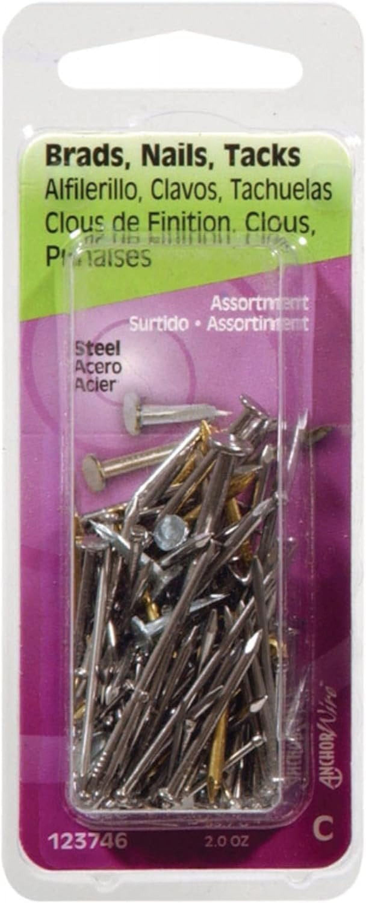 Hillman 16 Ga X Assorted Sizes L Steel Brad Nail Assortment 1 Pk 2 Oz