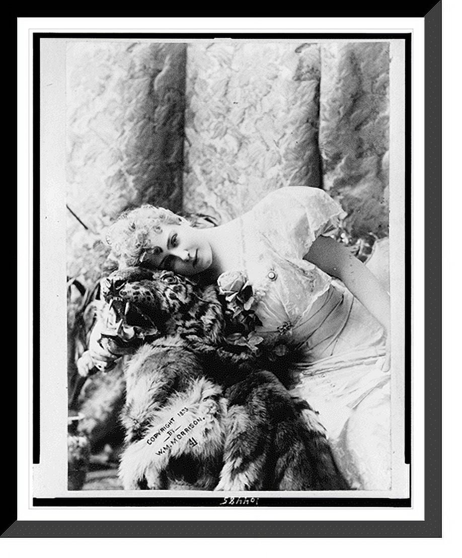 Historic Framed Print Lillian Russell Three Quarter Length Portrait