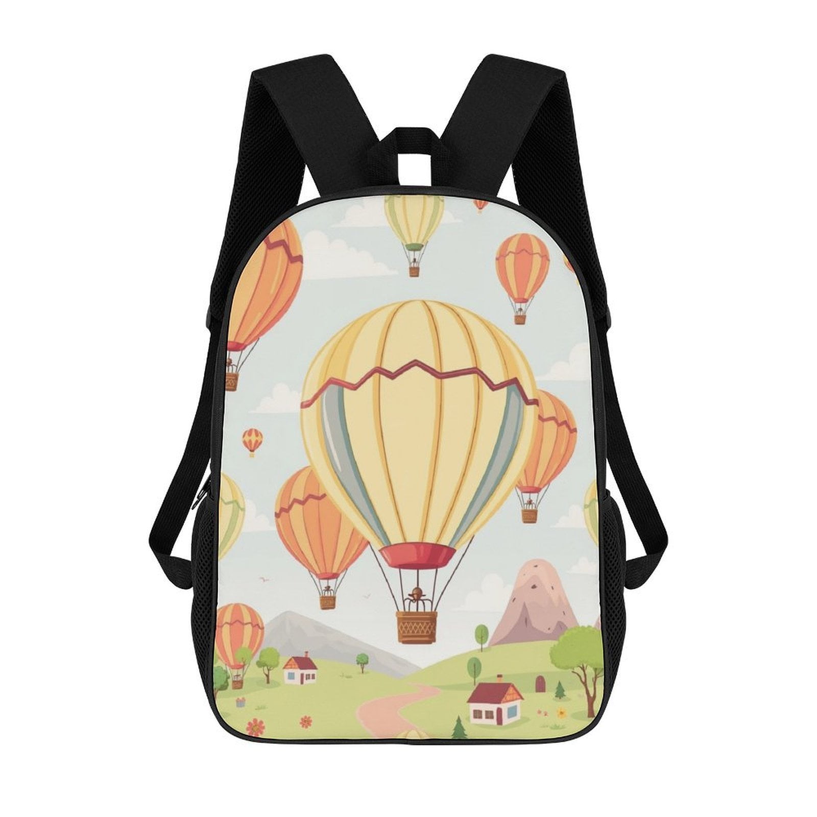 Hot Air Balloon Backpack Printed Zipper Backpack Book Bag 17 Inch Backpack Bag Walmart