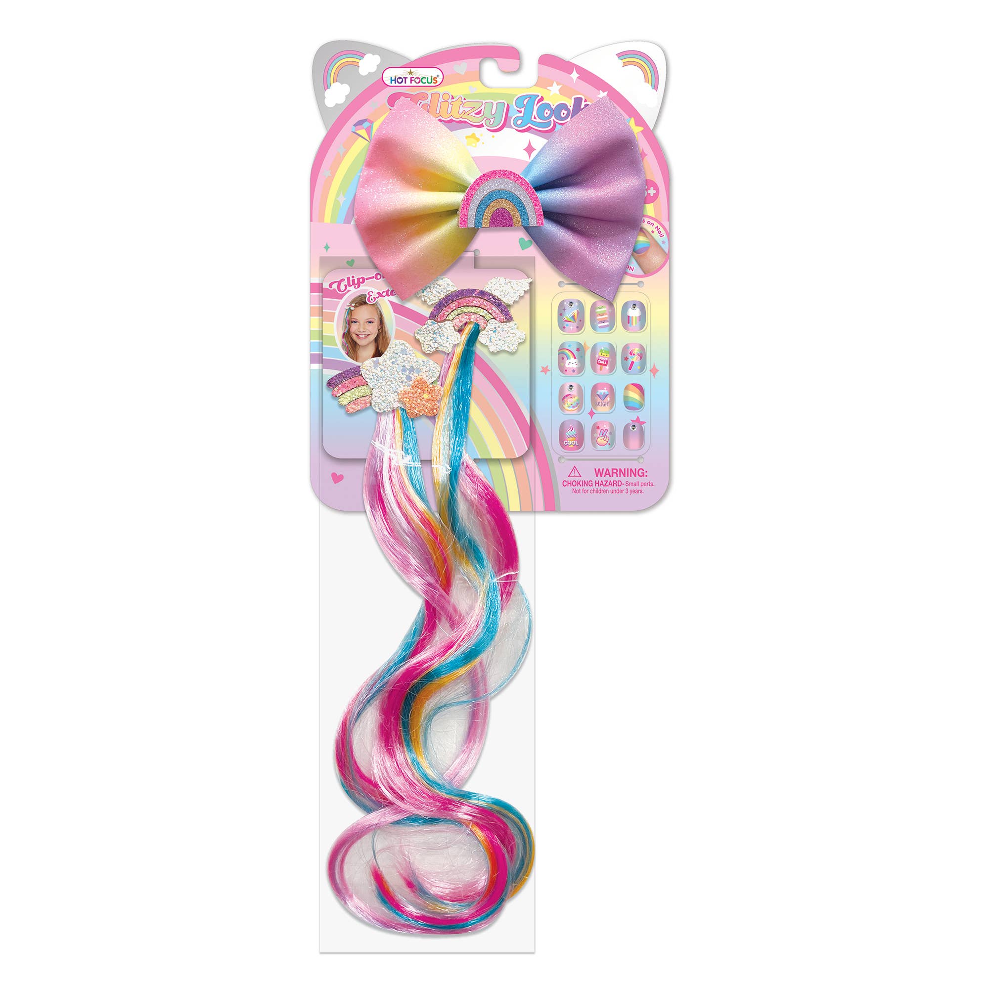 Hot Focus Inc Glitzy Look Rainbow Walmart