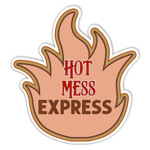 Hot Mess Express Sticker Car Decals Humorous Sticker Phone Decal Water Bottle Stickers Car