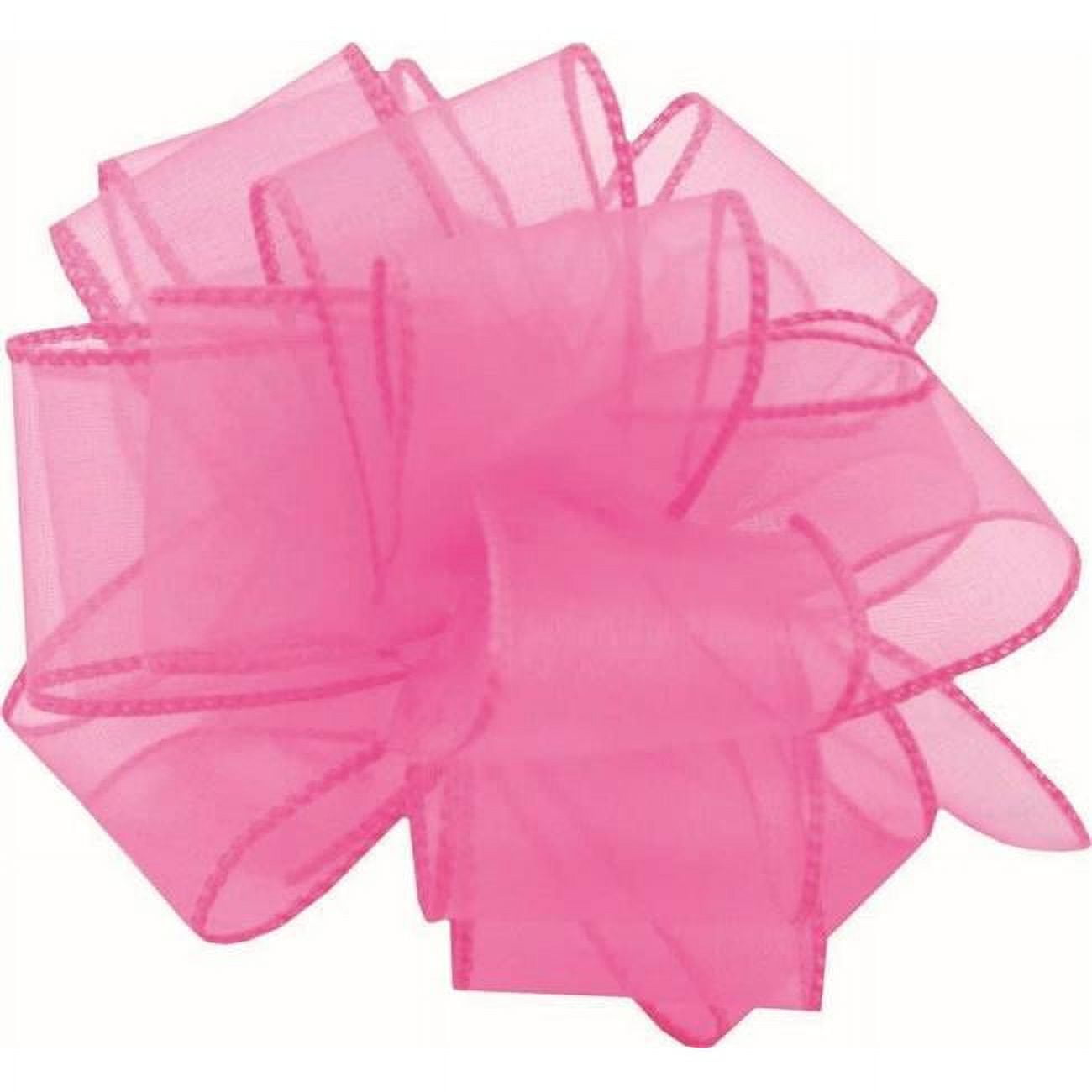 Hot Pink Spring Sheer Wired Ribbon Walmart