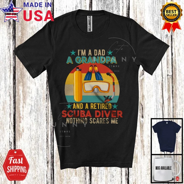 Hot Trending Kiraa Tee With Dad A Grandpa A Retired Scuba Diver Father