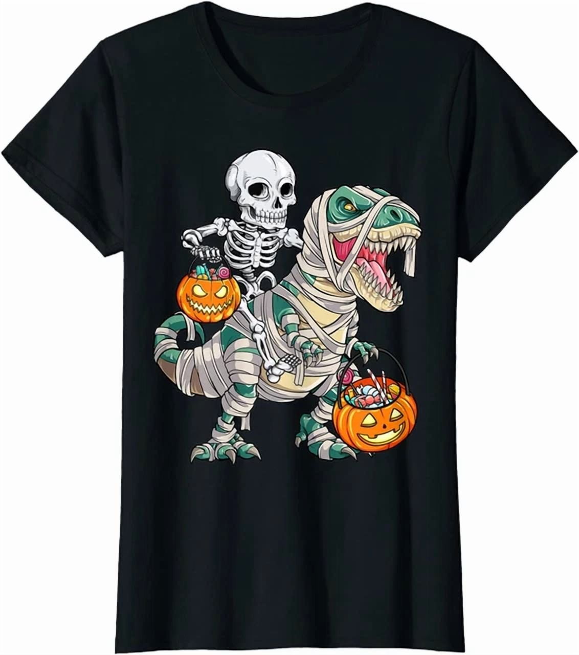 Hot Trending Kiraa Tee With Skeleton Riding Mummy Dinosaur T Rex