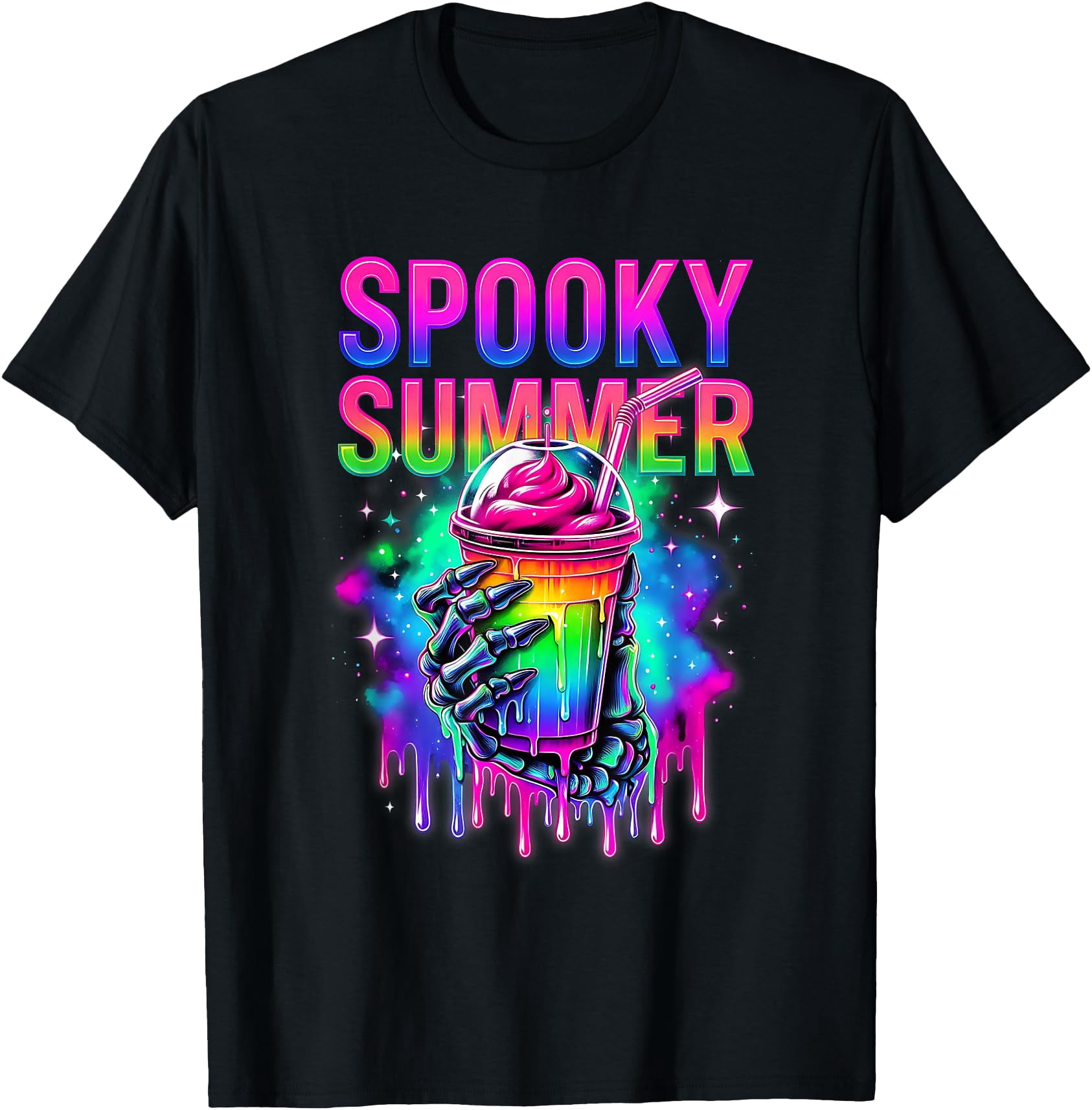 Hot Trending Tee With Skeleton Party Summerween Vibes Spooky Summer S