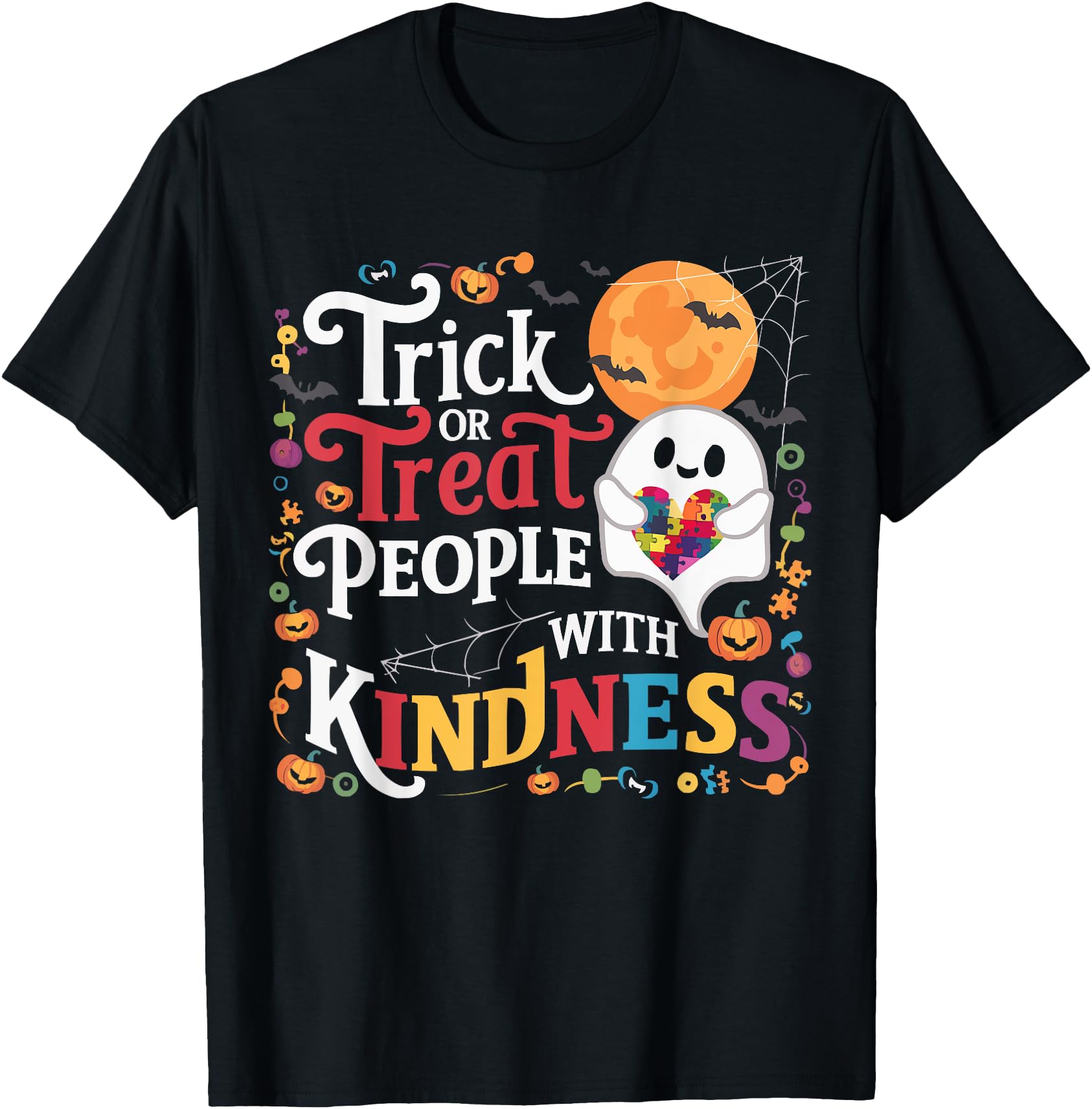 Hot Trending Tee With Support Autism Halowen Spooky Autistic Walmart