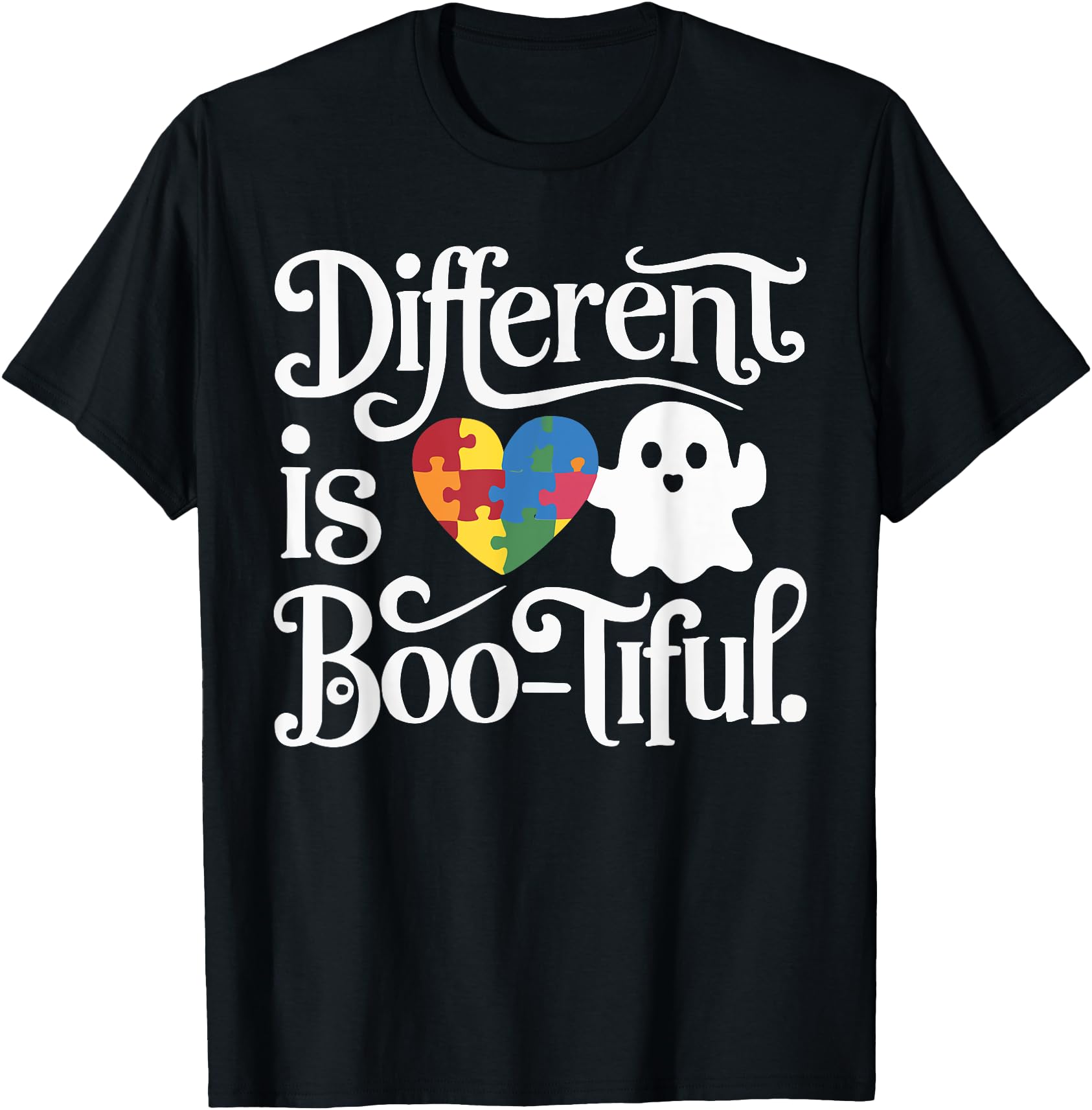 Hot Trending Tee With Support Autism Halowen Spooky Autistic Walmart