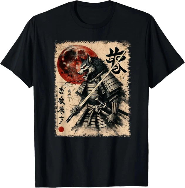 Hot Trending Tee With Alpha Werewolf Samurai Warrior T Shirt S 5Xl